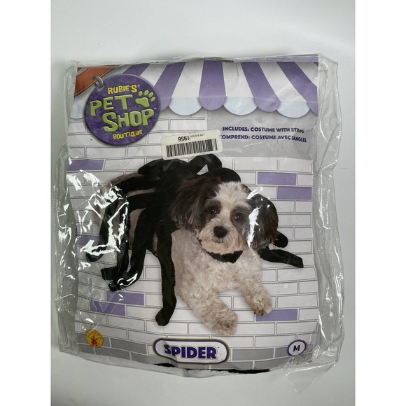 Spider Harness Insect Cute Funny Fancy Dress Up Halloween Pet Dog Costume Sz M - Picture 6 of 7